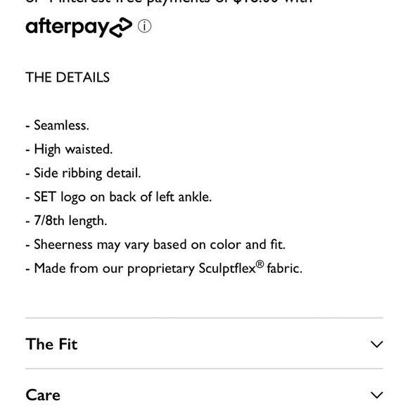 SET Active Sculptflex Leggings. Fig. Size Medium - Picture 9 of 10